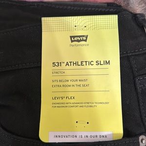 Brand new Black Levi’s 531 38x30